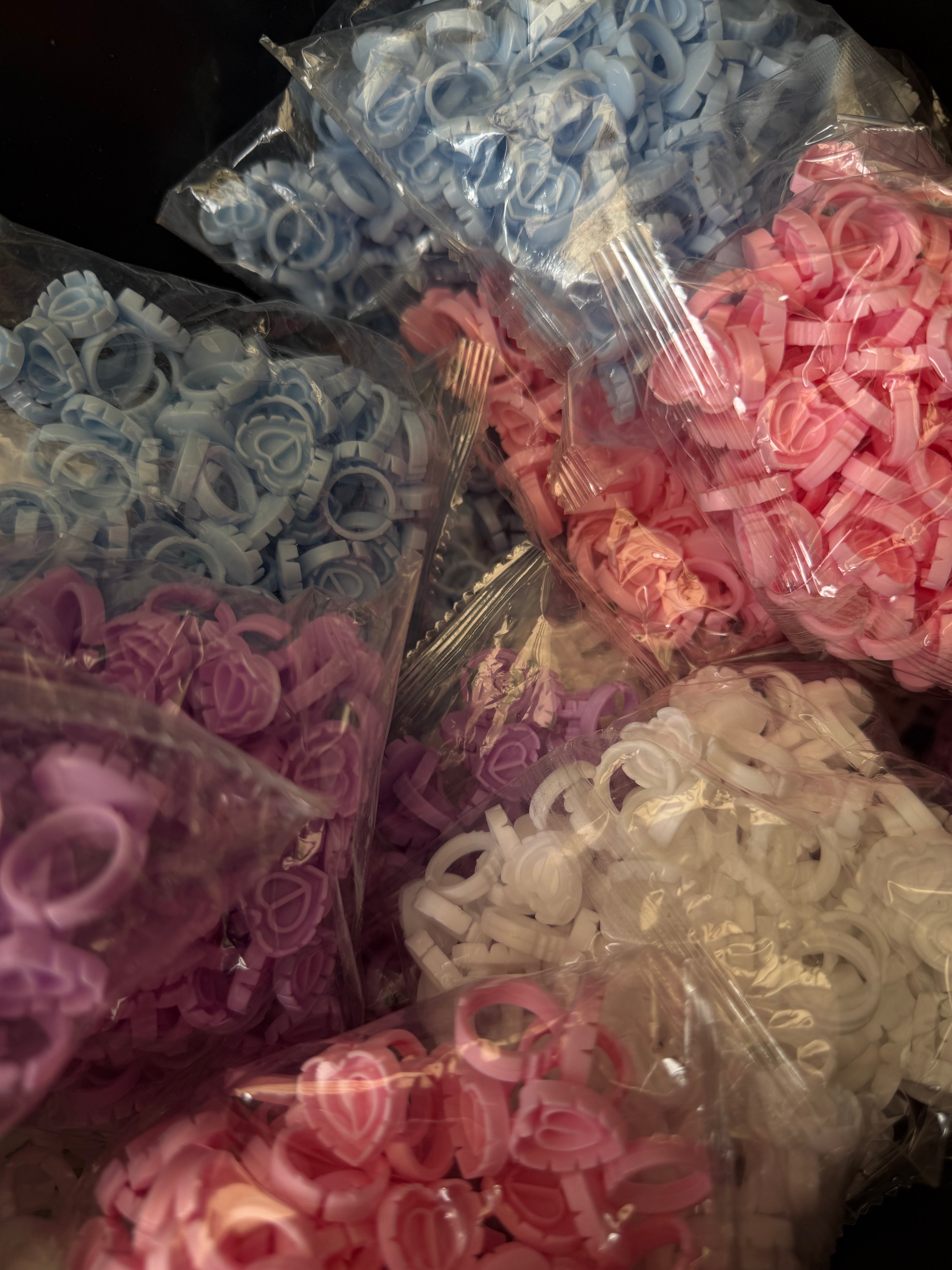 Glue rings 100pcs